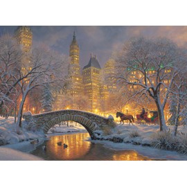 Cobble Hill 500 Piece Puzzle - Winter in The Park - Sample Poster Included