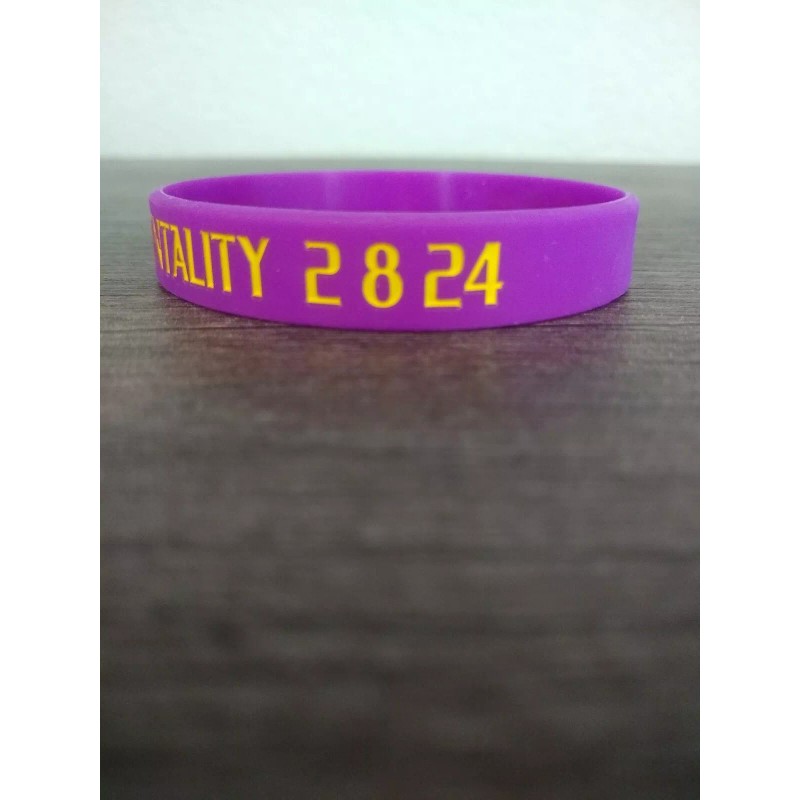 Unbranded What Would Kobe Do MAMBA MENTALITY Inspiring PURPLE wristband