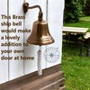 Hanzla Collection 7" Height Antique Brass Bell Wall Mount Marine