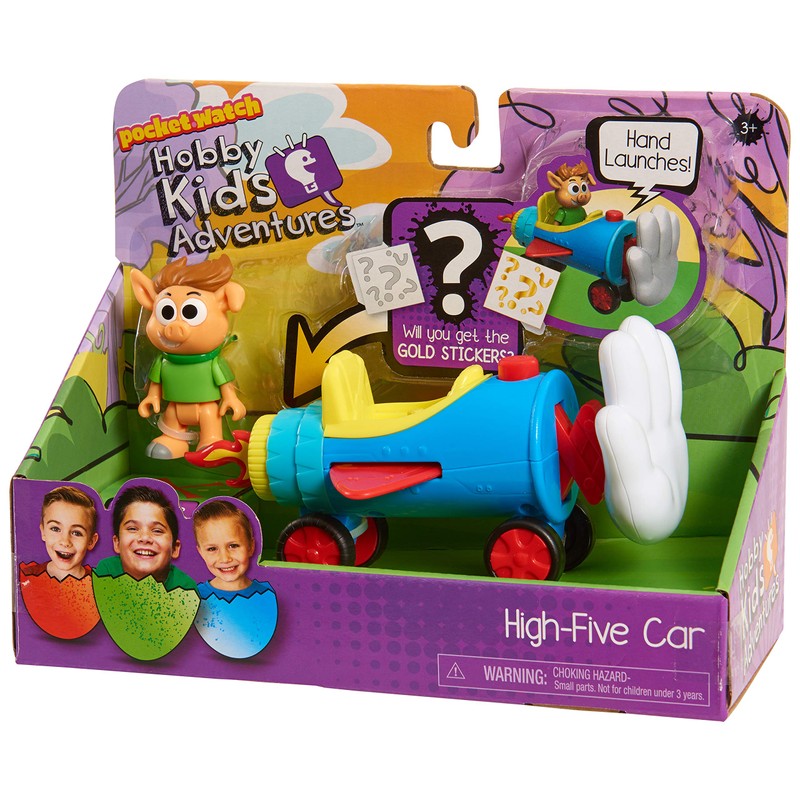 Just Play HobbyKids High-Five Car, Kids Toys for Ages 3