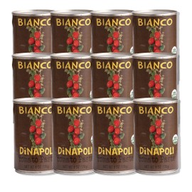 Bianco DiNapoli Organic Tomato Paste - Vine Ripened California Grown Tomatoes - No Salt Added - Rich Umami Flavor for Cooking, Sauces, Stew & Pasta - Canned for Freshness - 6oz, 12 Pack