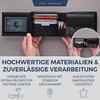 VON HEESEN Men's Leather Wallet with RFID Protection - Genuine