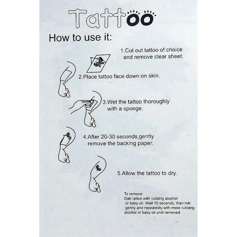 MapofBeauty 2 pcs Tattoos Bat Spider Temporary Waterproof Tattoo Sticker