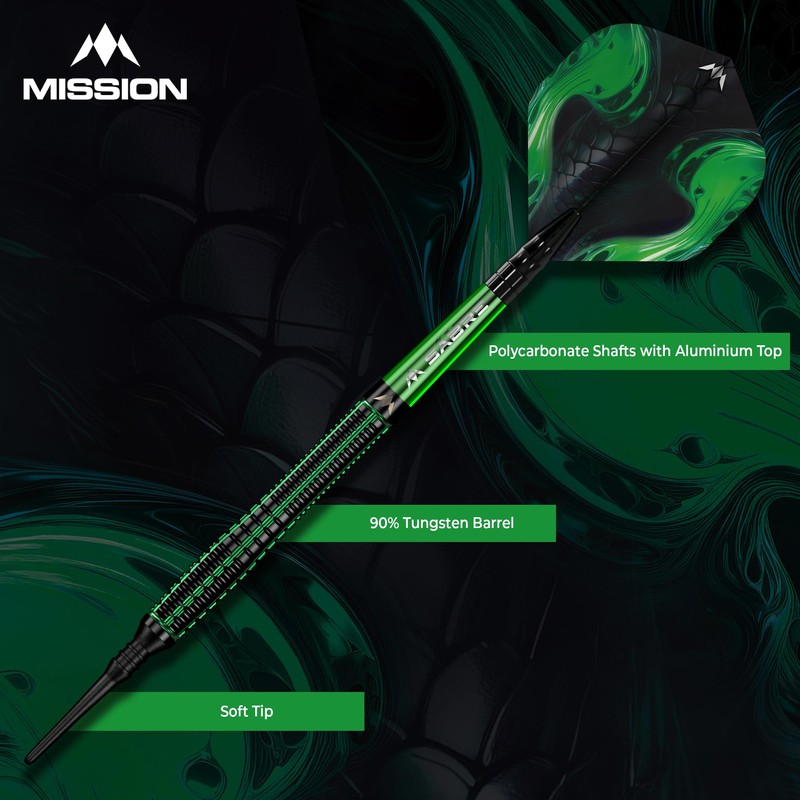 Mission | Venom Darts | Black & Green | Electro
