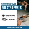 Auivty L-Methylfolate 15mg + Methyl B12 – Max Potency, Non-GMO,