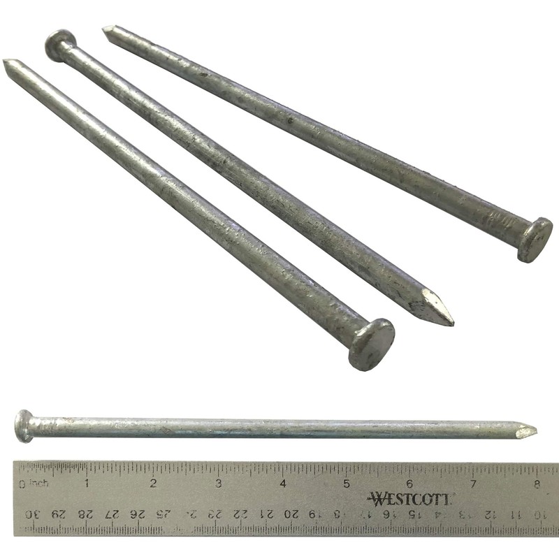 (5) 80d - Galvanized Spike nails - (5) Pack (5)