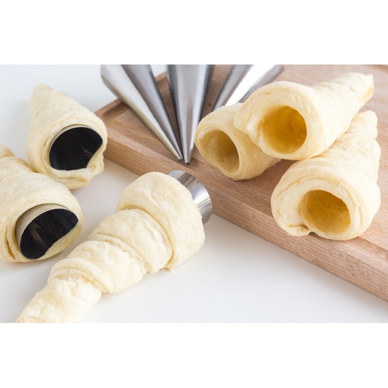 Fox Run 4508 Cream Horn Molds, Tin-Plated Steel, Set of