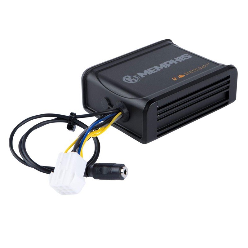 Memphis Audio MXABMB2 Bar Mount 2-Speaker System with Amp, Black