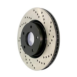 StopTech 128.34147L Sport Cross Drilled Brake Rotor (Rear Left), 1 Pack