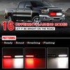 Afurkuot Red & White COB Strobe Lights with Switch, 16
