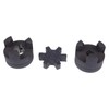 ZTUOAUMA 1/2'' to 7/8'' L075 Flexible 3-Piece L-Jaw Coupling Coupler