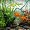 2 PCS 4 Inch Fish Net Aquarium, Green Square Fish