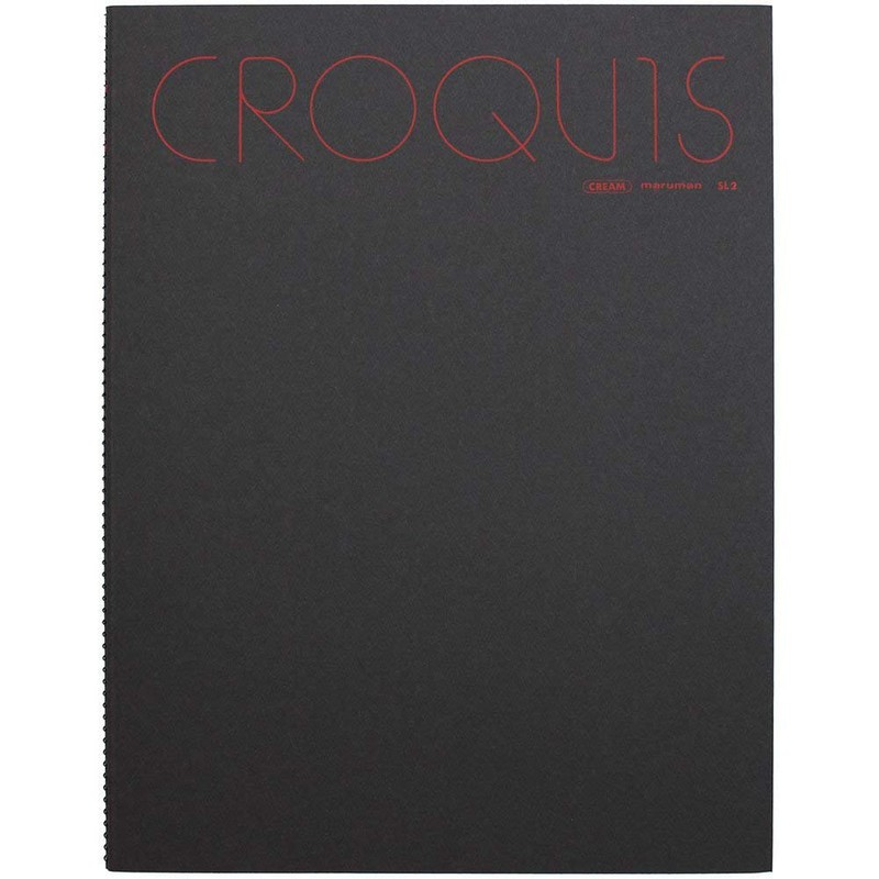 MARUMAN SKETCHBOOK CROCKY LARGE CREAM COTTON PAPER 356 x 268