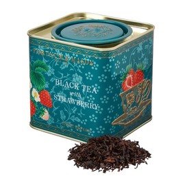 Fortnum and Mason Black Tea with Strawberry, Loose Leaf Caddy, 125g