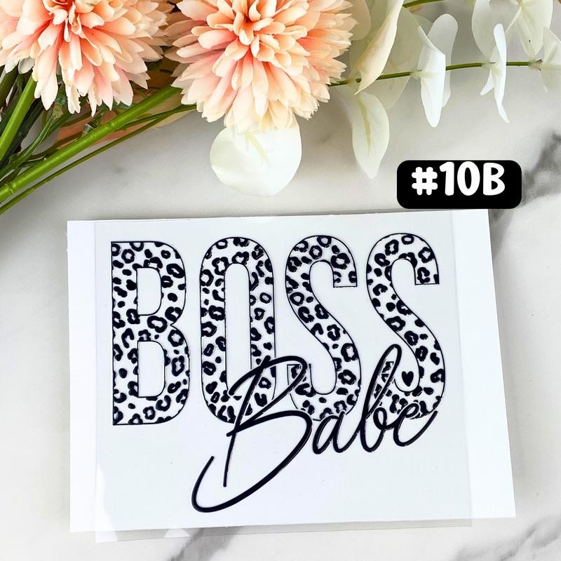 UV DTF DECALS, 4" height, Cup Decals, Cup Stickers, Cup