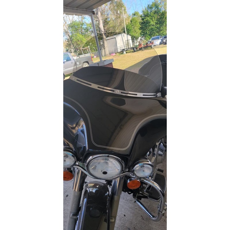 Sled Shields 12" Light Tint Windshield Compatible with Harley Davidson