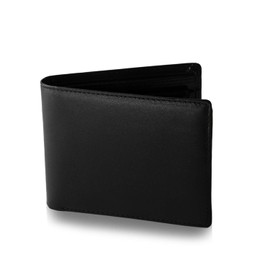 Burning Bird Wallet with Coin Compartment, 7 Card Slots and RFID NFC Protection, Men's Wallet Made of Black Nappa Leather, black, rfid wallet