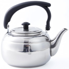 Stainless Steel Chai Pot for Stove & Electric Cooktop – 1.2L Tea Pot with Infuser and Spout – Masala Chai Maker Kettle for Indian Milk Tea and Herbal Brewing