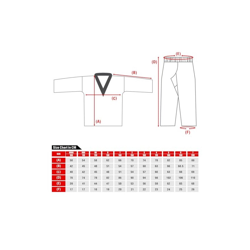 Farabi Sports Taekwondo Uniform Mix Martial Arts Uniform Set Black