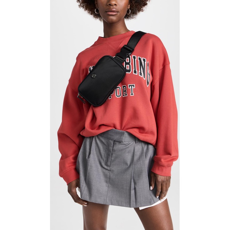 Tory Burch Women's Virginia Belt Bag, Black, One Size