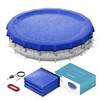 POOLHACKER 2025 Upgrade 15 ft Round Winter Pool Cover -