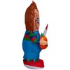 Gemmy Airblown Inflatable Stylized Chucky Holding Pumpkin Universal, 3.5 ft