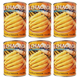 Chaokoh Bamboo Shoot Tip Whole in Water (6 Pack, Total of 120oz)