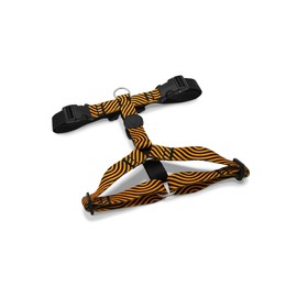 MORSO® 5 Point Adjustable H-Harness for Small/Medium Dogs, Yellow/Orange and Black, Size M