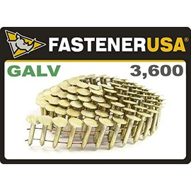 3/4" Smooth Galvanized Coil Roofing Nails 3.6M JobPak