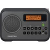 Sangean PR-D18BK AM/FM/Portable Digital Radio with Protective Bumper(Gray/Black)