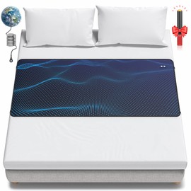 BOVEREY Grounding Mat for Bed, Grounding Sheets Earth Connected Grounded Pad for Sleeping, Grounded Mat Mattress Cover Earth, Include Cord & Tester (California King)