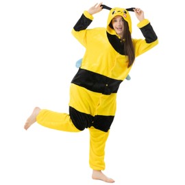 Katara 1744 Bee Costume Suit Onesie / Jumpsuit Onesie Bodysuit for Adults, Women, Men, Pyjamas, Unisex – Many Different Animals