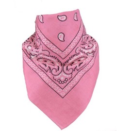 Harrys-Collection Unisex Bandana, 100% Cotton (1 Pack of 6 or 12 Pack) - pink