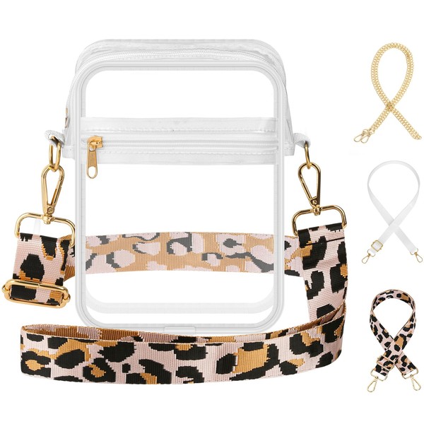 ROADPLUM Clear Bag Stadium Approved, Waterproof Clear Purse Bag, Crossbody