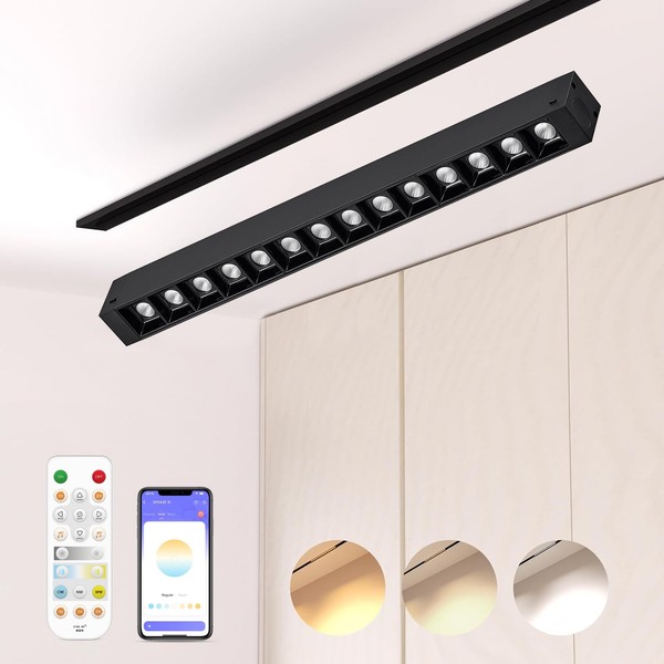 Hengsense Grille Spotlight Magnetic Track Head, 24V 15W Dimmable LED