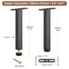 sourcing map 2 Sets Adjustable Height Bed Frame Support Legs