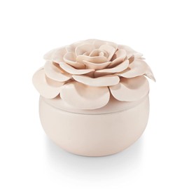 ILLUME Coconut Milk Mango Soy Candle, Ceramic Flower, Pink, 6.7 oz.