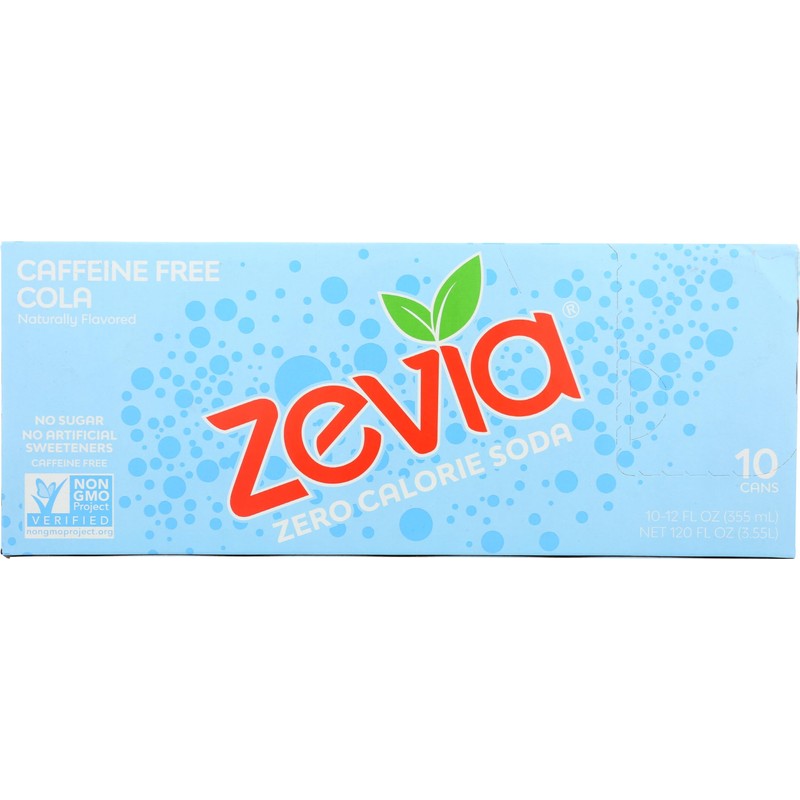 Zevia Caffeine Free Cola 12 Fl Oz (Pack of 10)
