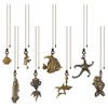 DICOSMETIC 8Pcs Ceiling Fan Pull Chains Alloy Ocean Theme Pull