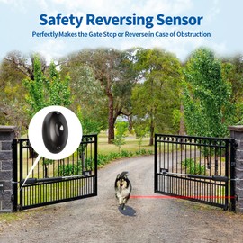 TOPENS TC102 Photocell Infrared Beam Sensor Safety Photoelectric Motion Detector for Automatic Swing Sliding Gate Openers Garage Door Openers Security Alarm Systems Access Control Outdoor Use