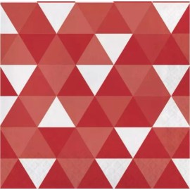 Creative Converting Fractal Red Lunch Napkins Paper 16 Per Pack Tableware Party Decorations Supplies
