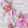 BABESIDE 17 Inch Realistic Baby Doll Soft Cuddly Toy with