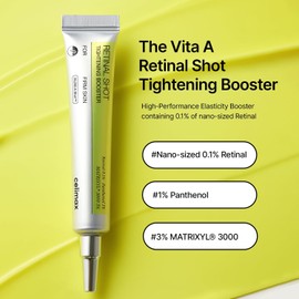 El potenciador reafirmante Vita A Retinal Shot con retina liposomada, Matryxyl, minimizador de poros, arrugas y líneas finas, piel más firme, 15 ml