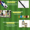 ZITUZY Scrapbook Football Cards, Scrapbook for Football Cards with Zip,