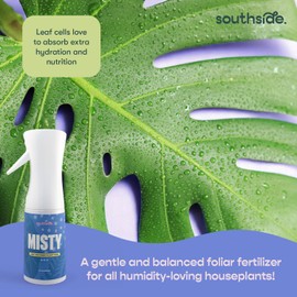Southside Misty Fertilizer Spray - Leaf-Absorbed Plant Food in a Premium Continuous Spray Bottle (4-2-6 NPK) - Hydration & Nutrition for Humidity-Loving Houseplants - 7.1 fl oz (210ml)