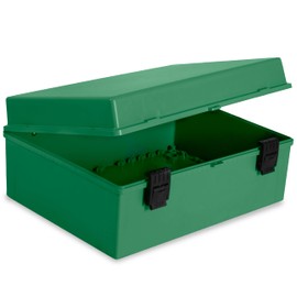 Iron Forge Cable Waterproof Junction Box Extra Large - Outdoor Enclosure - Weatherproof Hinged Green Panel Cover - IP65 Size 16"x 12"x 7.2"Inch
