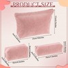 Huhumy Huhumy 3 Pcs Makeup Bag Set Corduroy Cosmetic Pouch