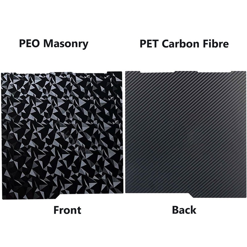 Kobra 3 3D Printer Double Sided Glossy PET Carbon Fiber