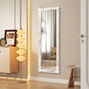 AAZZKANG Wall Mirror Full Length with Wood Frame 43"x14" Rustic