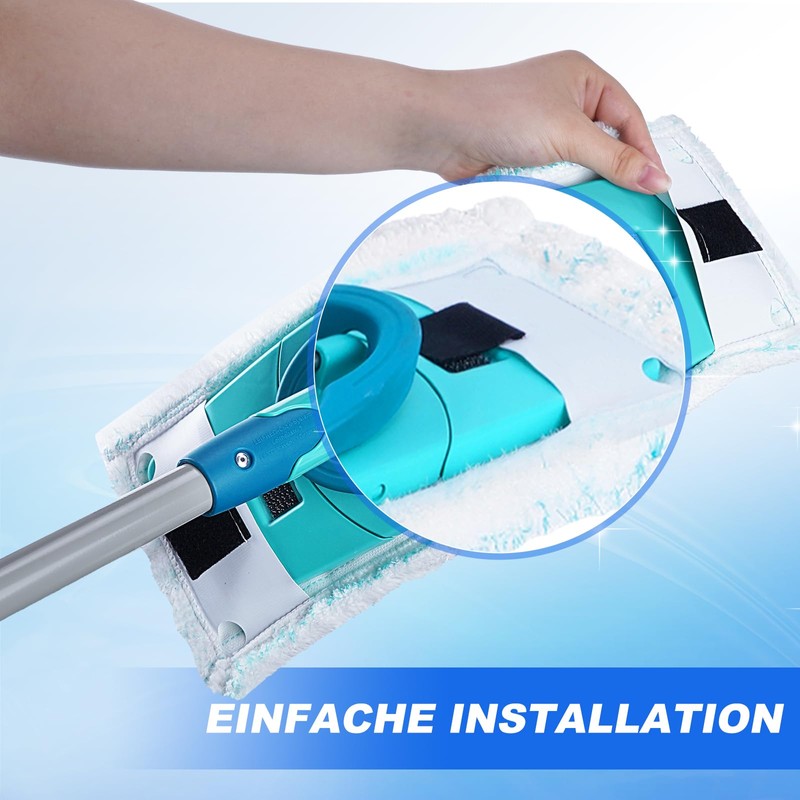 Set of 4 for streak-free floor cleaning, perfect fit